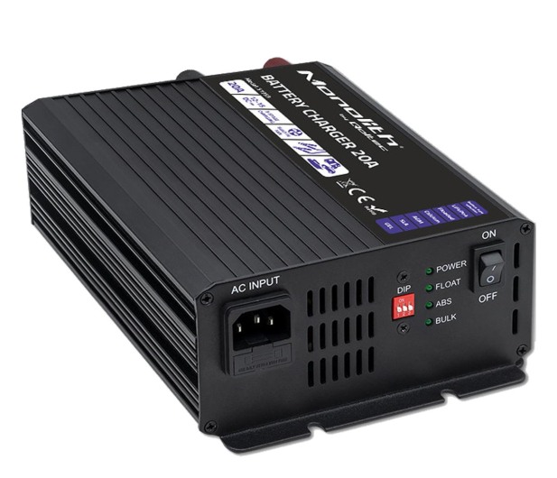 Qoltec Inteligenta Ładowarka Monolith LiFePO4 AGMGEL 20A 12V - 1238967 - zdjęcie 2